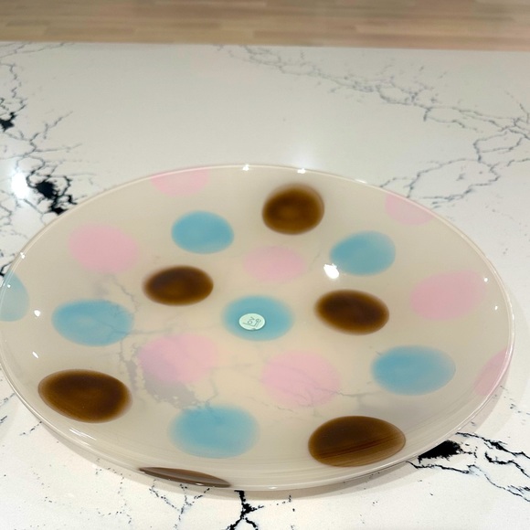 Decorative polka dot bowl and plate set - Picture 4 of 9